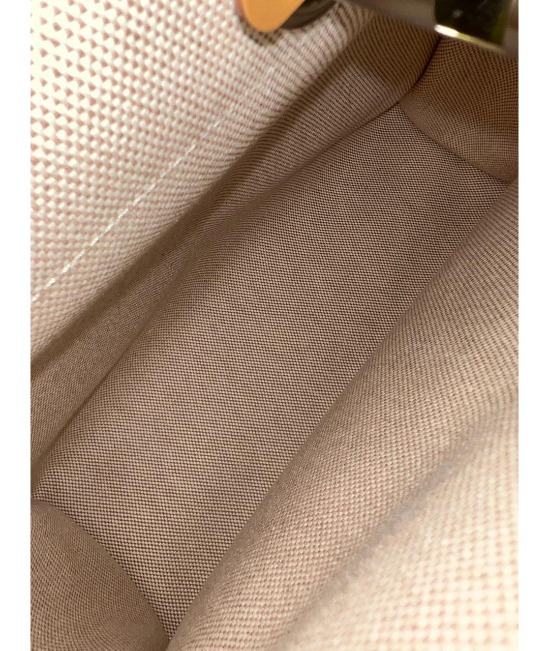 HERMES Желтая тканевая сумка с короткими ручками, фото 8