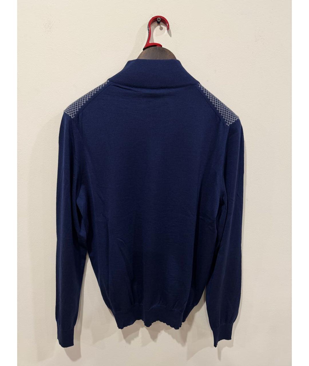 KITON Синий кашемировый джемпер / свитер, фото 2