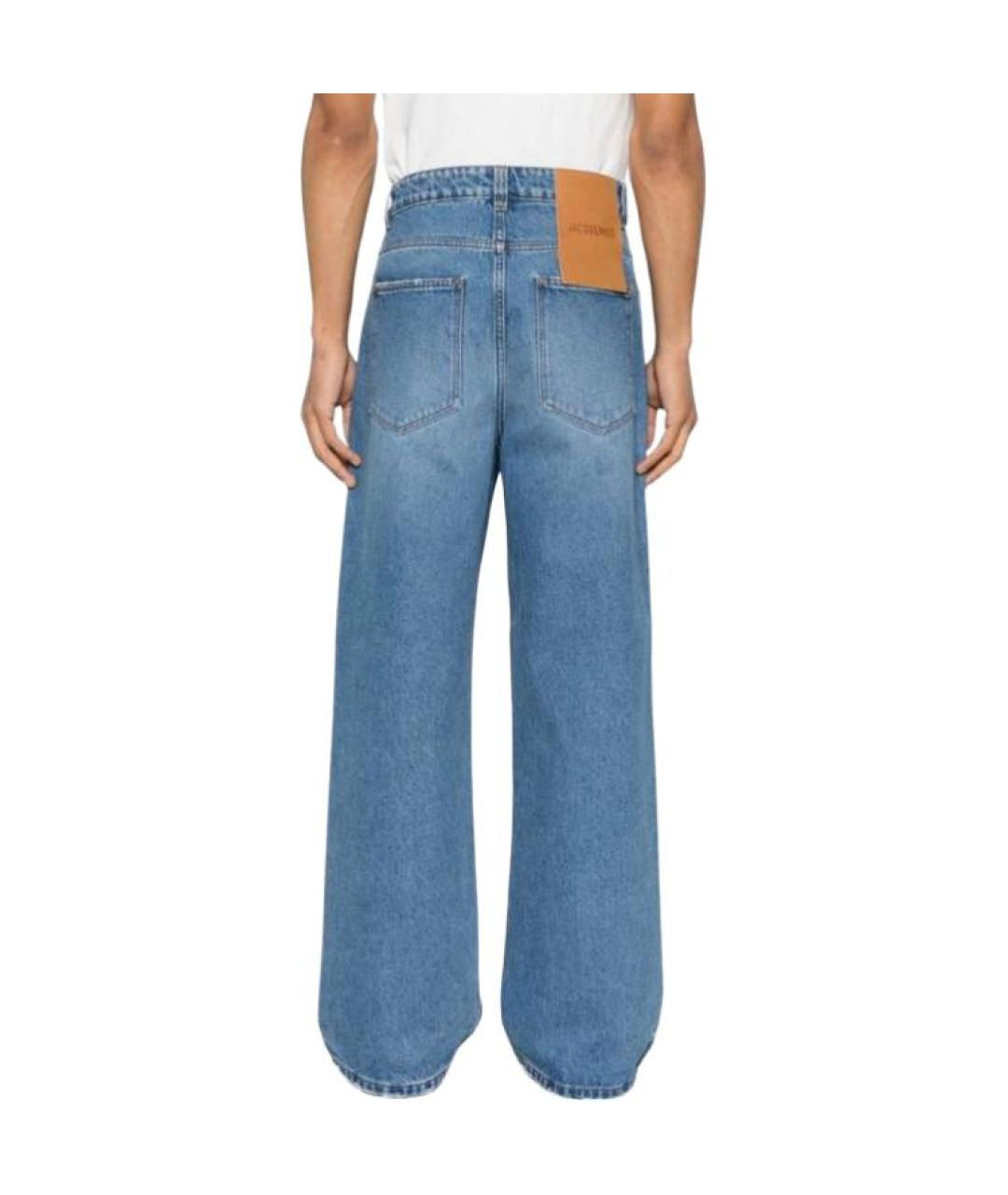 JACQUEMUS Синие прямые джинсы, фото 3