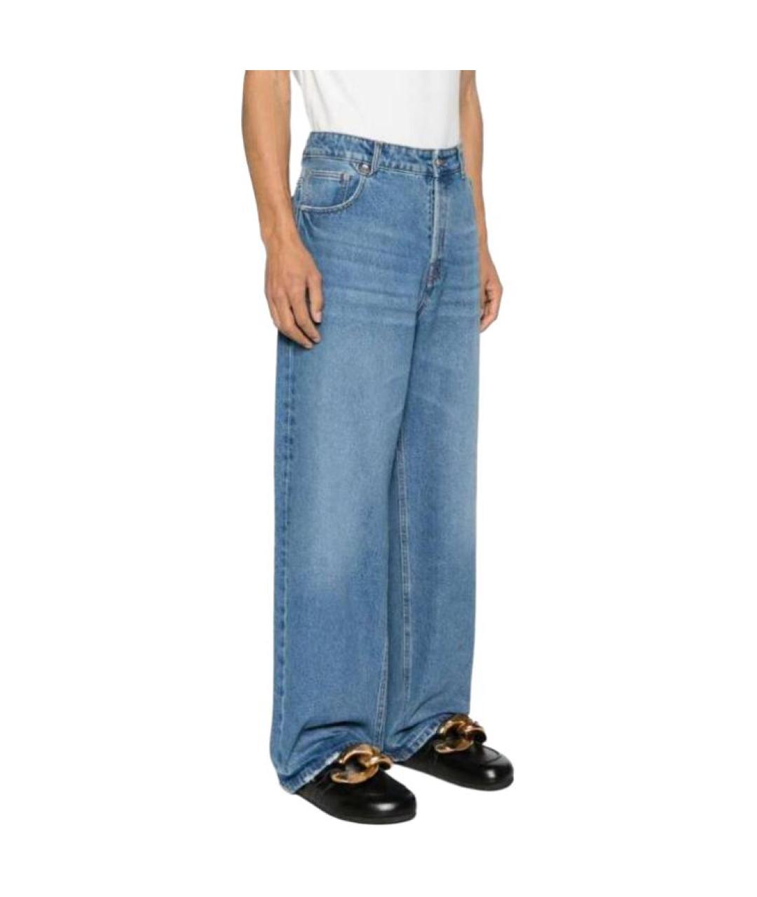 JACQUEMUS Синие прямые джинсы, фото 4