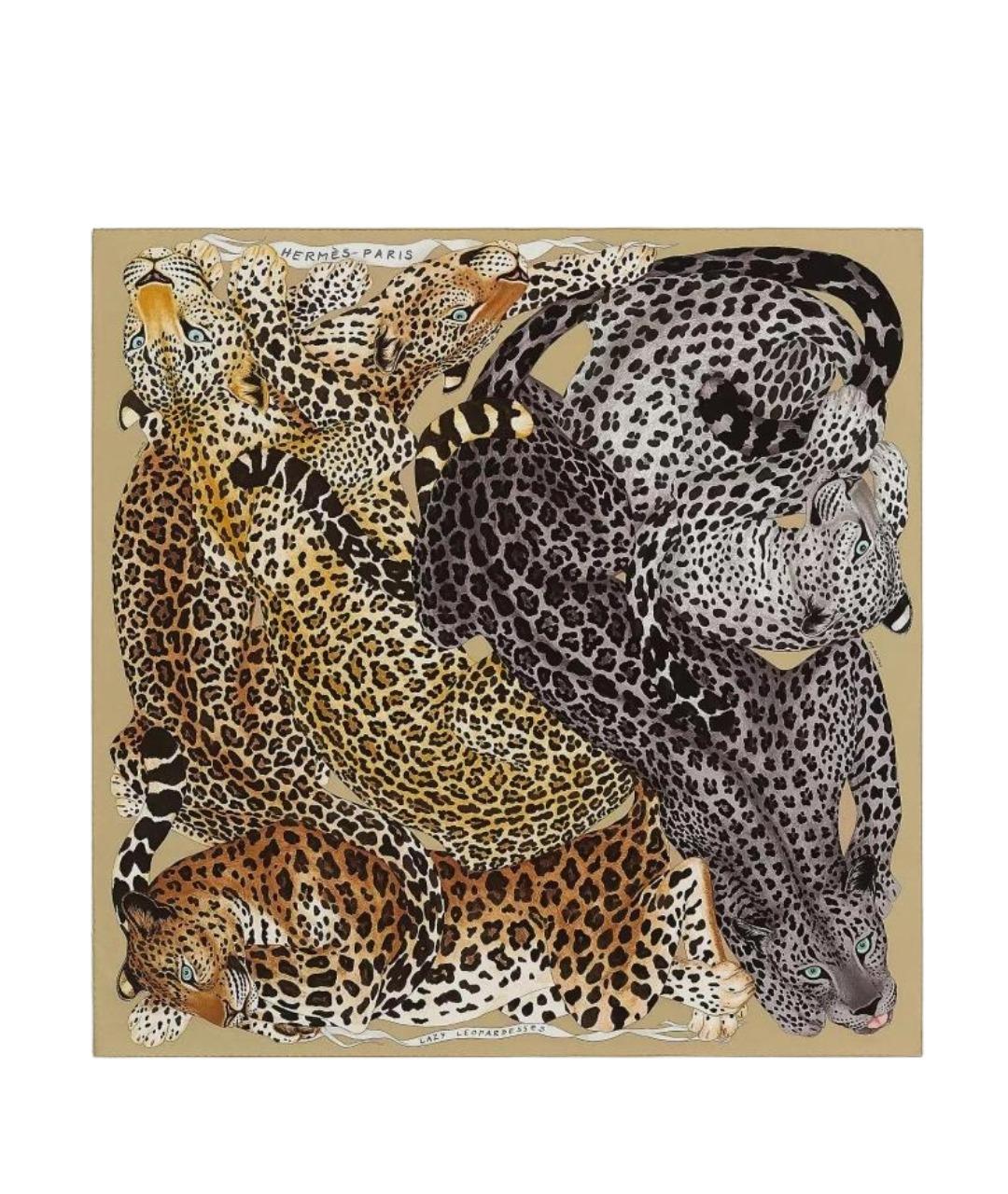 HERMES Мульти шелковый шарф, фото 1