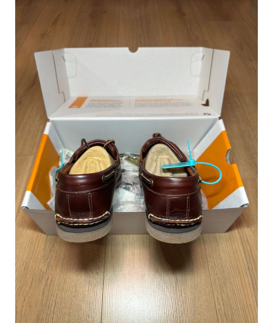 TIMBERLAND Коричневые кожаные лоферы, фото 4