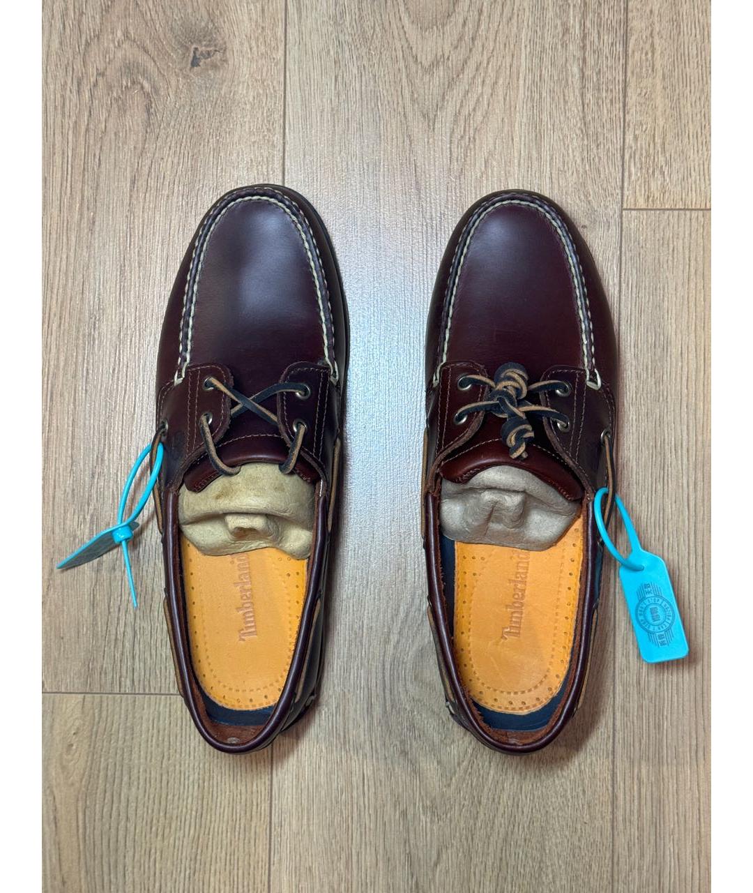 TIMBERLAND Коричневые кожаные лоферы, фото 3