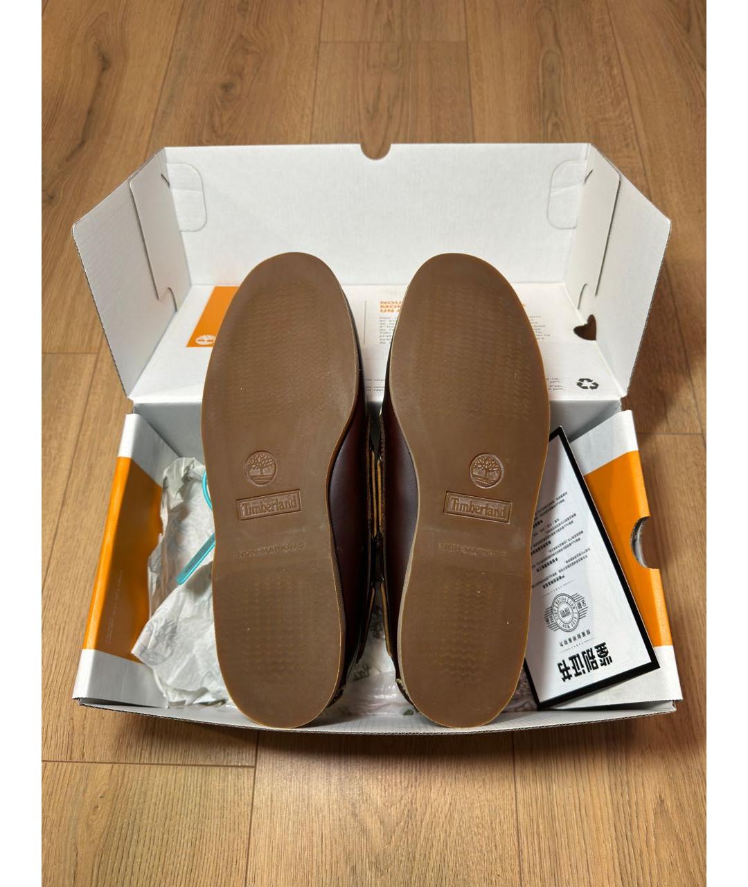 TIMBERLAND Коричневые кожаные лоферы, фото 5