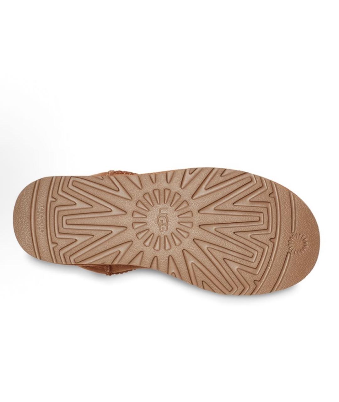 UGG AUSTRALIA Коричневые замшевые ботинки, фото 4