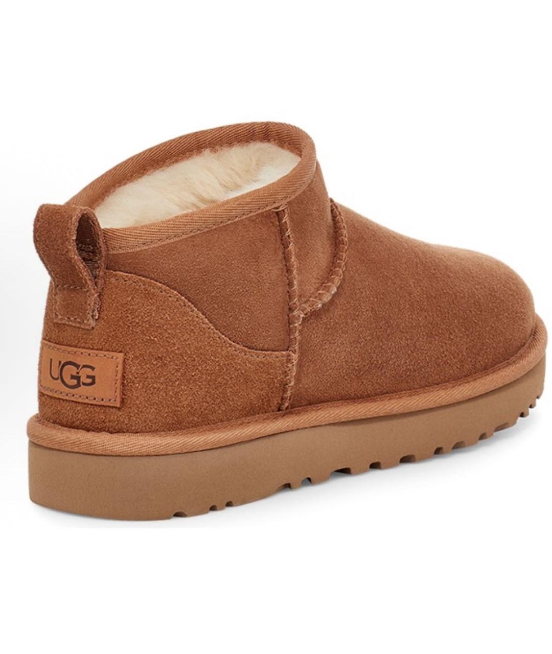 UGG AUSTRALIA Коричневые замшевые ботинки, фото 2