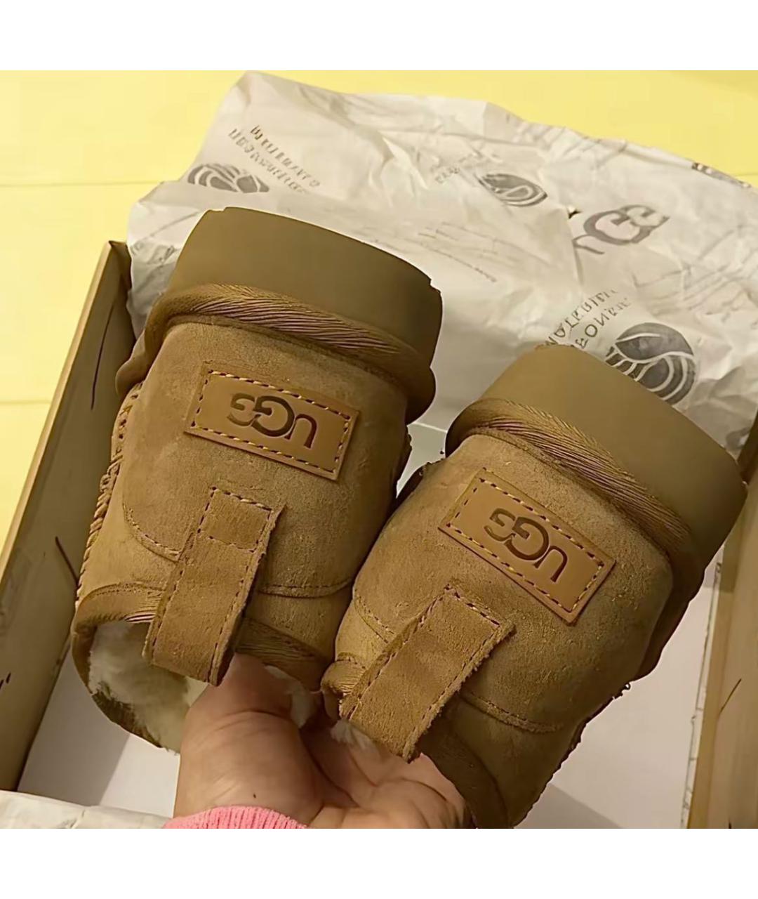 UGG AUSTRALIA Коричневые замшевые ботинки, фото 8