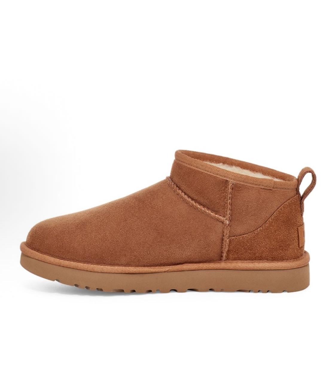 UGG AUSTRALIA Коричневые замшевые ботинки, фото 9