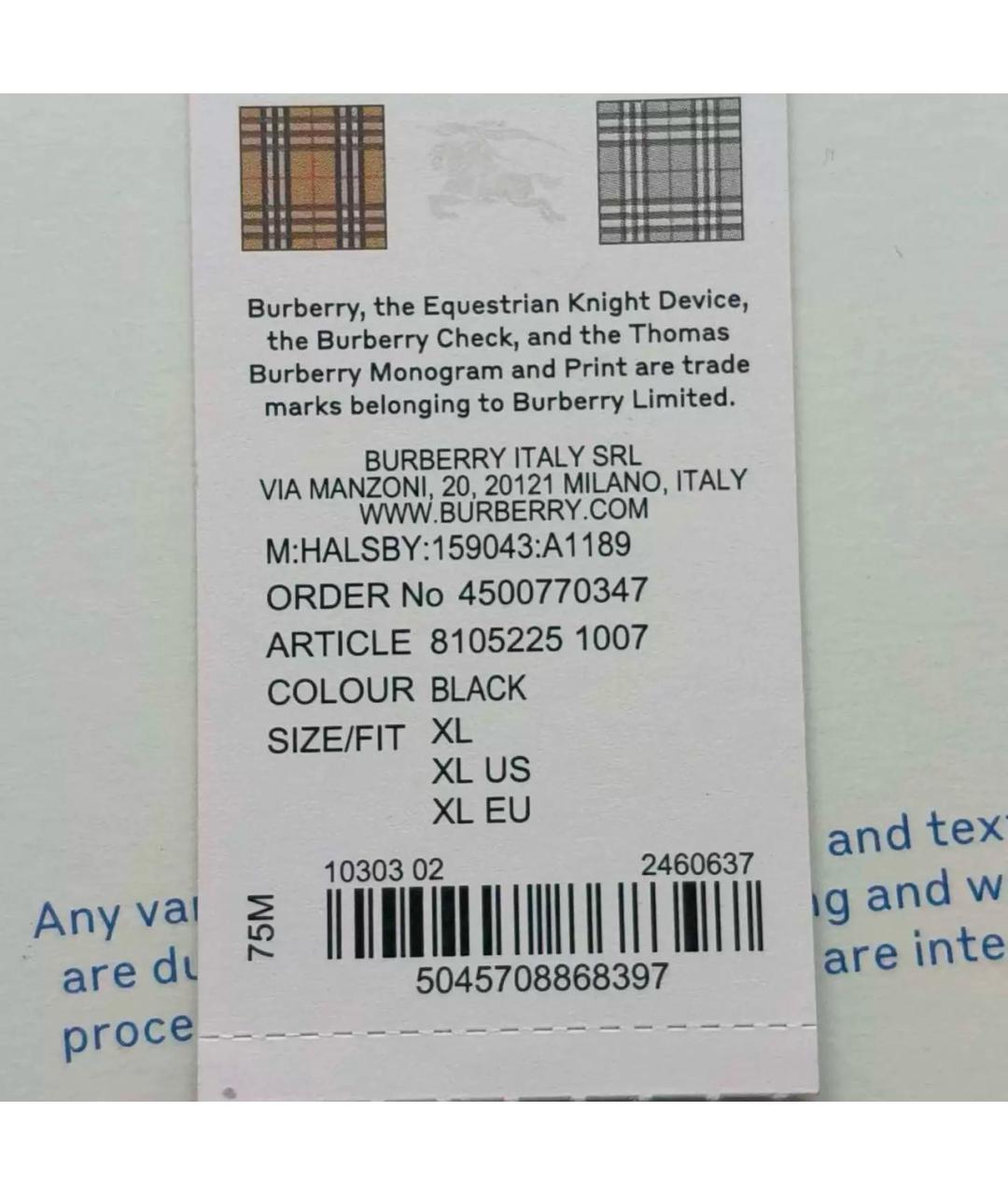 BURBERRY Черный пуховик, фото 7