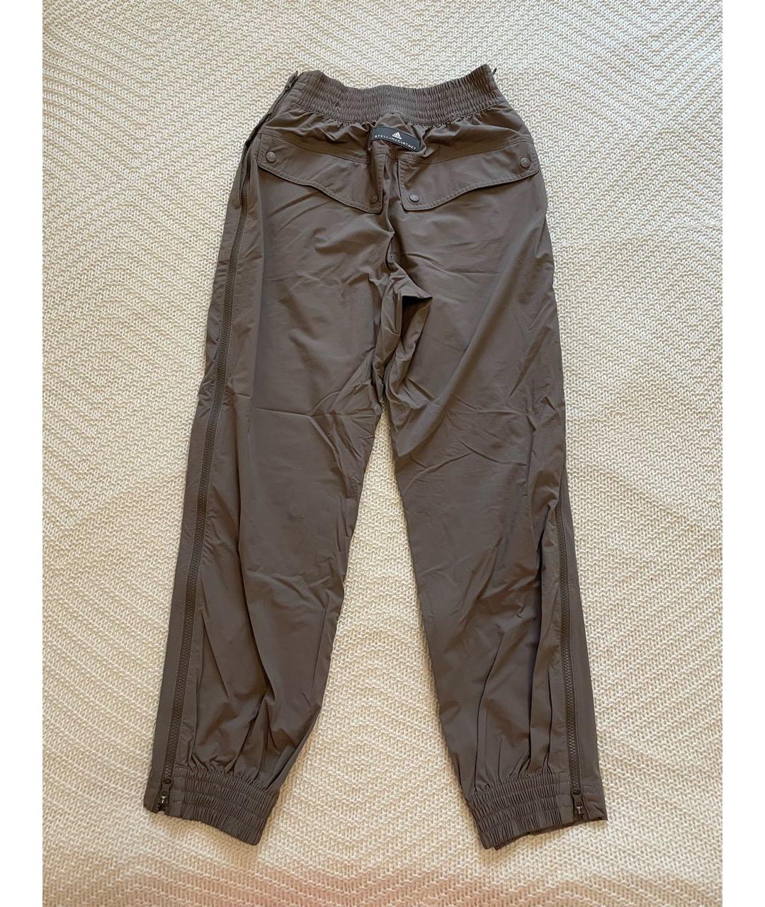 ADIDAS BY STELLA MCCARTNEY Бежевые полиамидовые спортивные брюки и шорты, фото 5