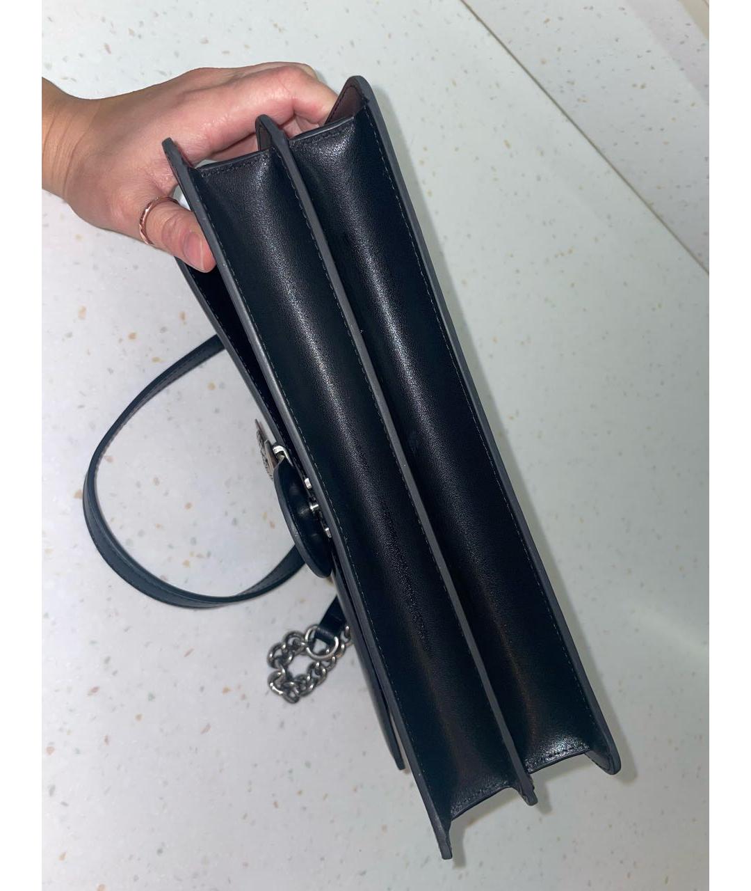 PINKO Черная кожаная сумка через плечо, фото 5