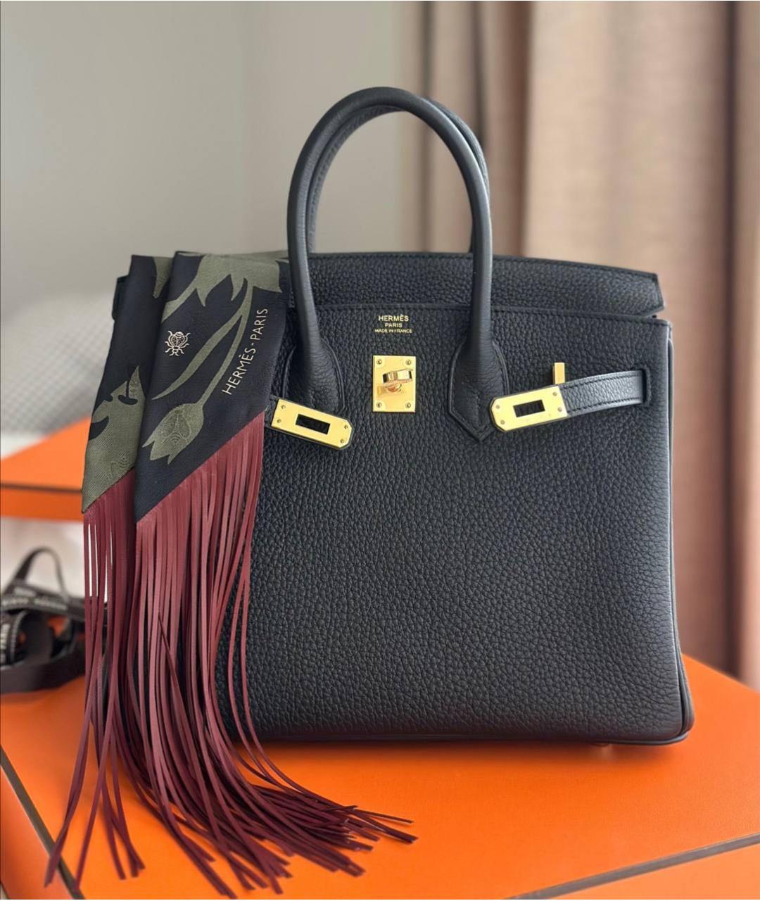 HERMES Хаки шелковый платок, фото 5