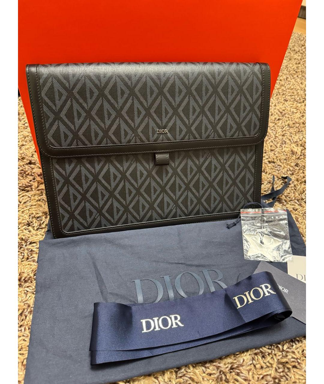 CHRISTIAN DIOR Черная папка для документов, фото 6