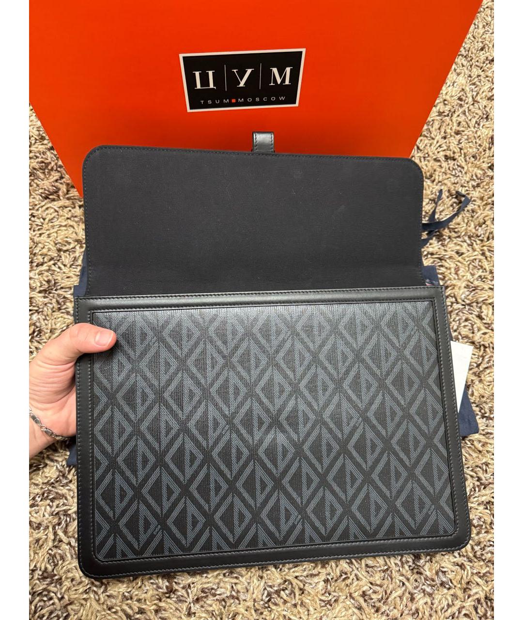 CHRISTIAN DIOR Черная папка для документов, фото 3