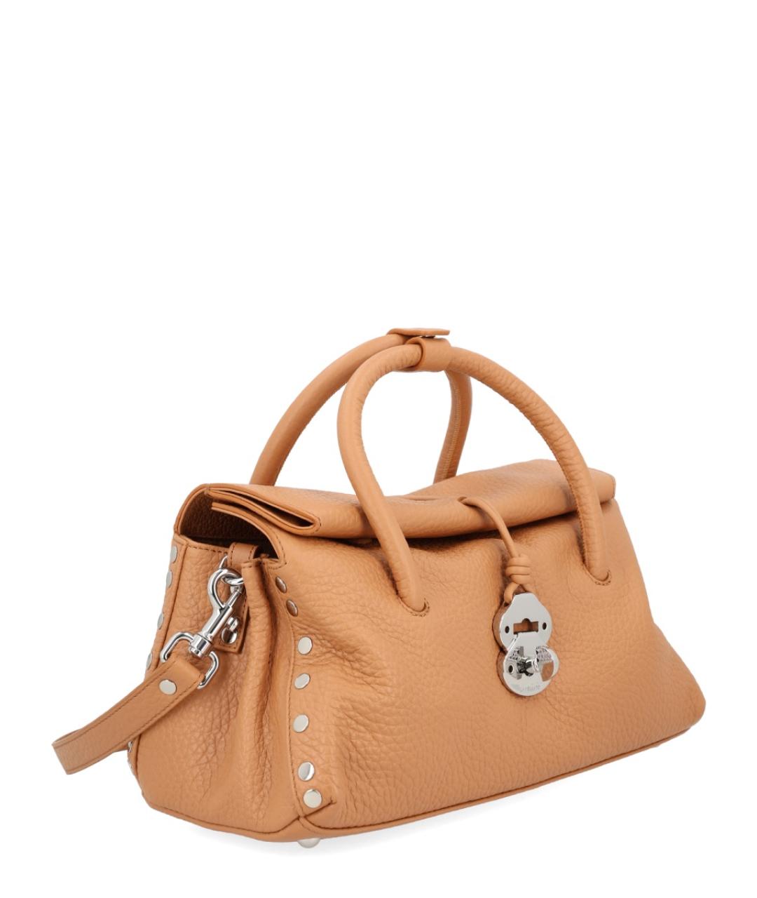 ZANELLATO Коричневая кожаная сумка через плечо, фото 2