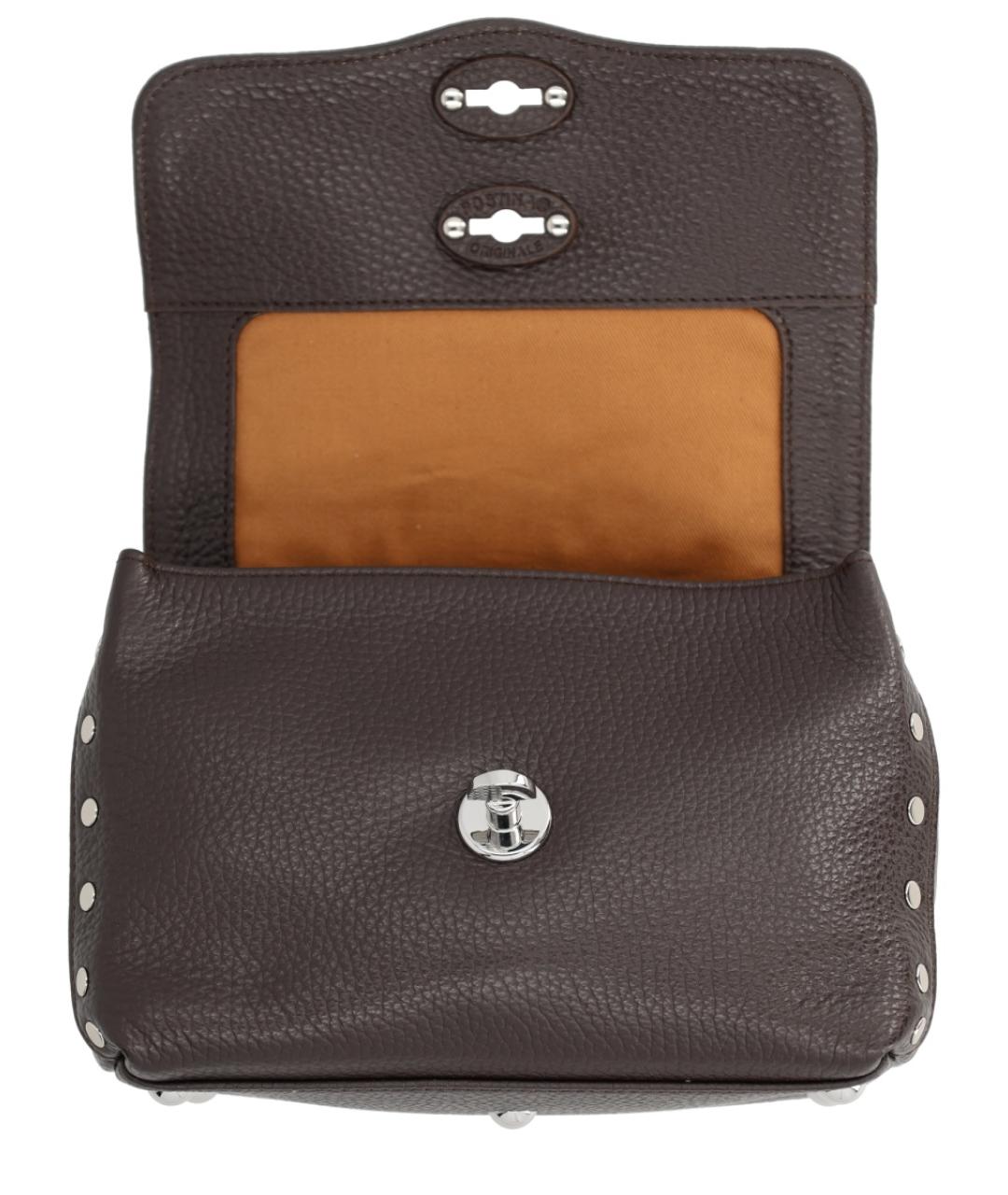 ZANELLATO Коричневая кожаная сумка тоут, фото 4