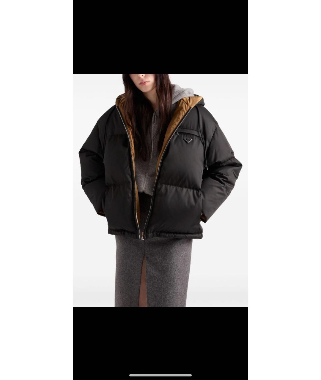 PRADA Черная полиэстеровая куртка, фото 3