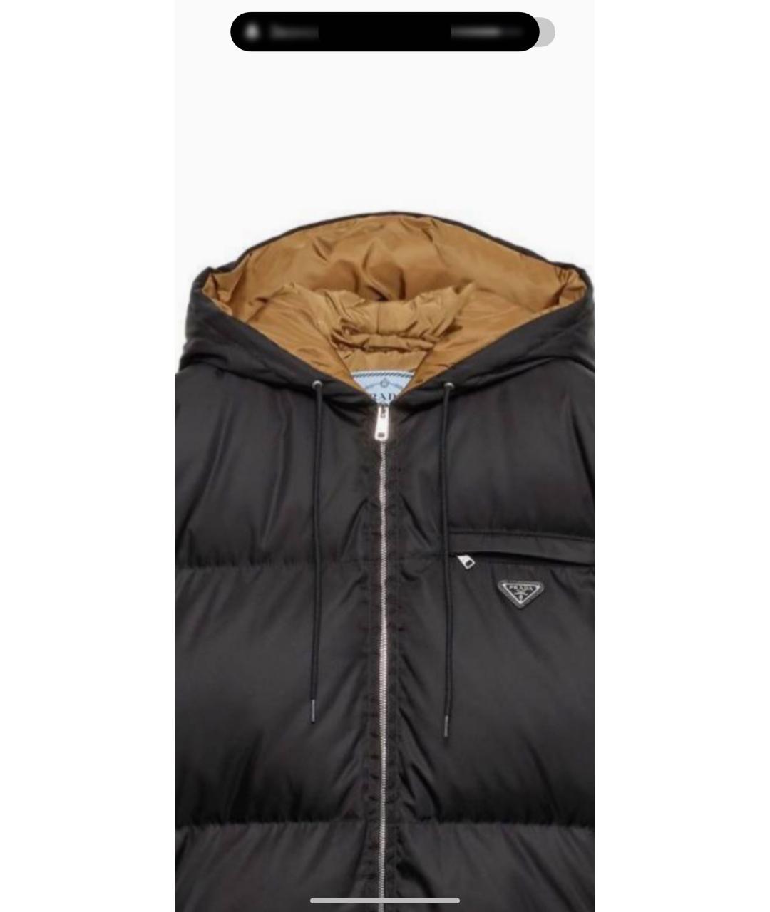 PRADA Черная полиэстеровая куртка, фото 2