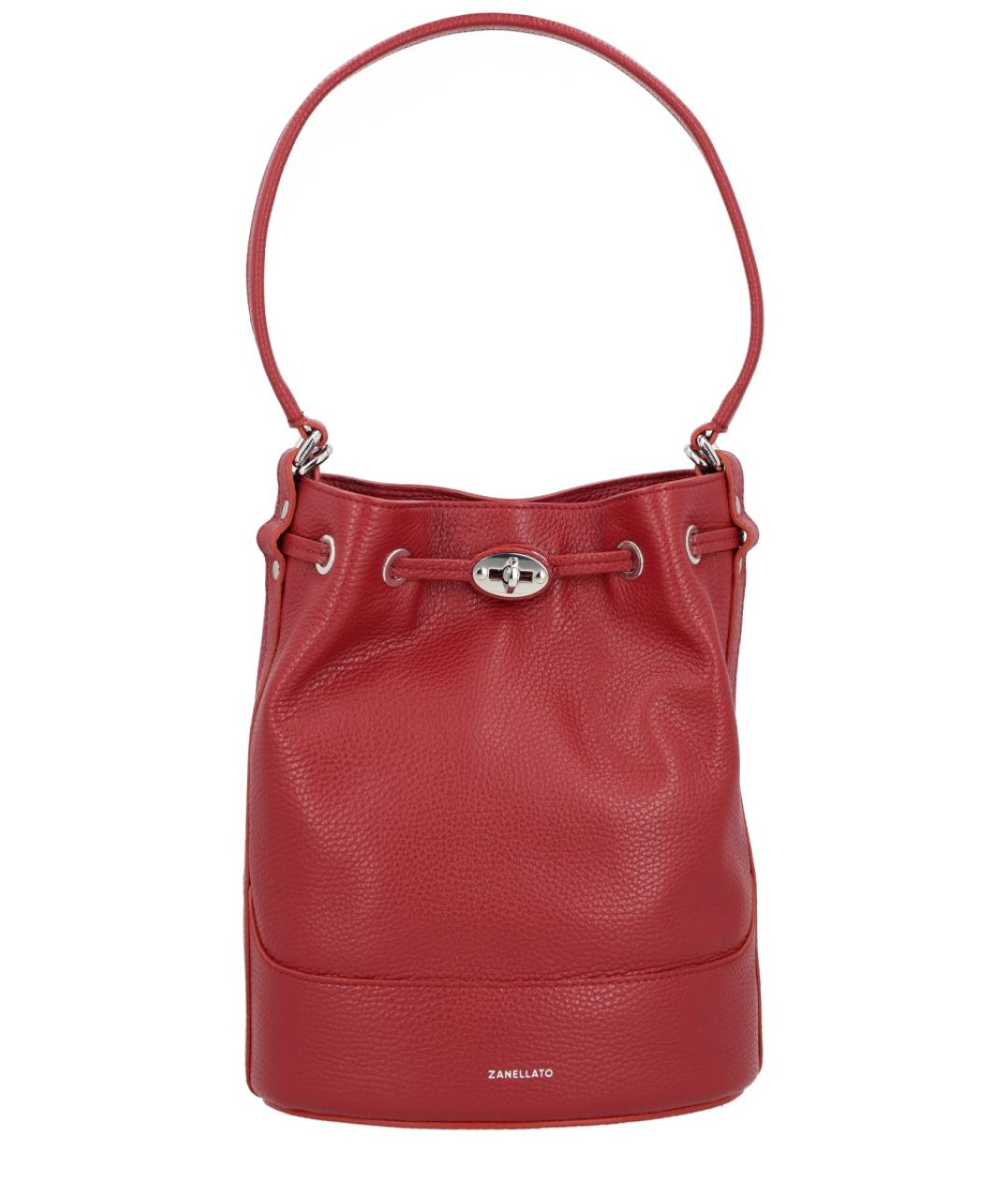 ZANELLATO Бордовая кожаная сумка через плечо, фото 1