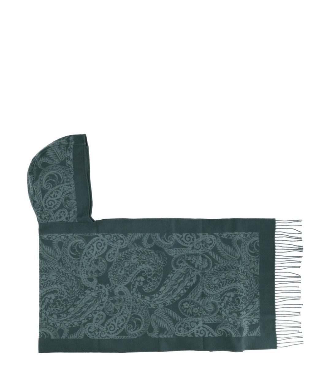 ETRO Зеленый шерстяной шарф, фото 1