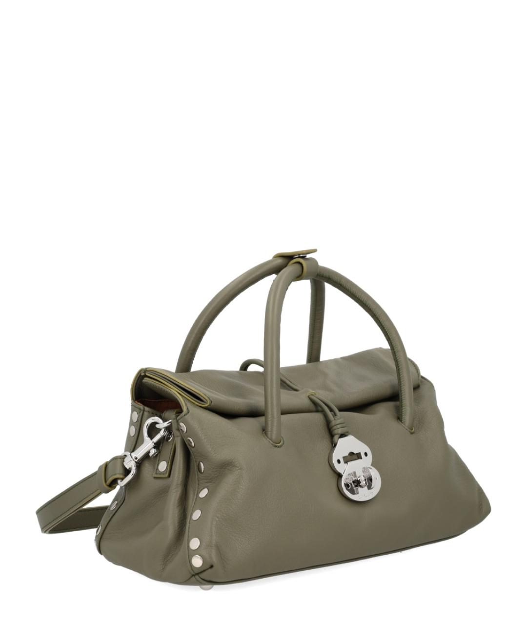 ZANELLATO Зеленая кожаная сумка через плечо, фото 2