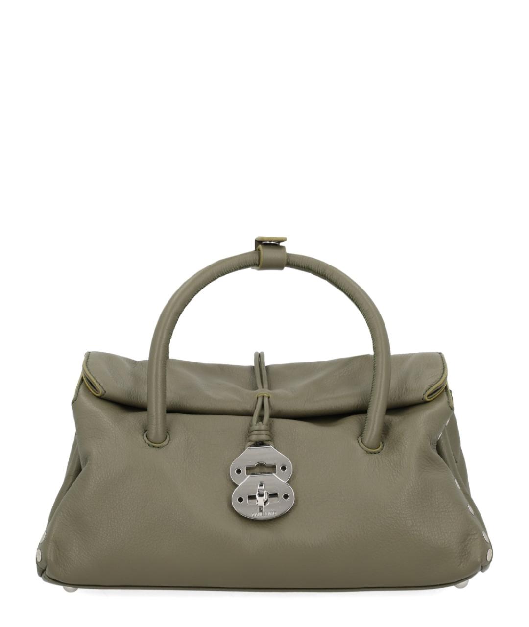 ZANELLATO Зеленая кожаная сумка через плечо, фото 1