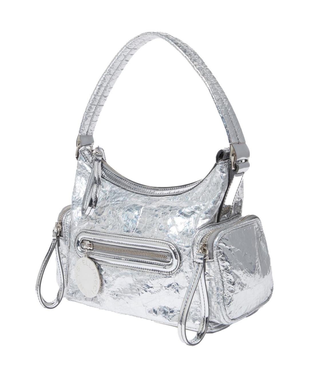 STELLA MCCARTNEY Серебряная синтетическая сумка через плечо, фото 3