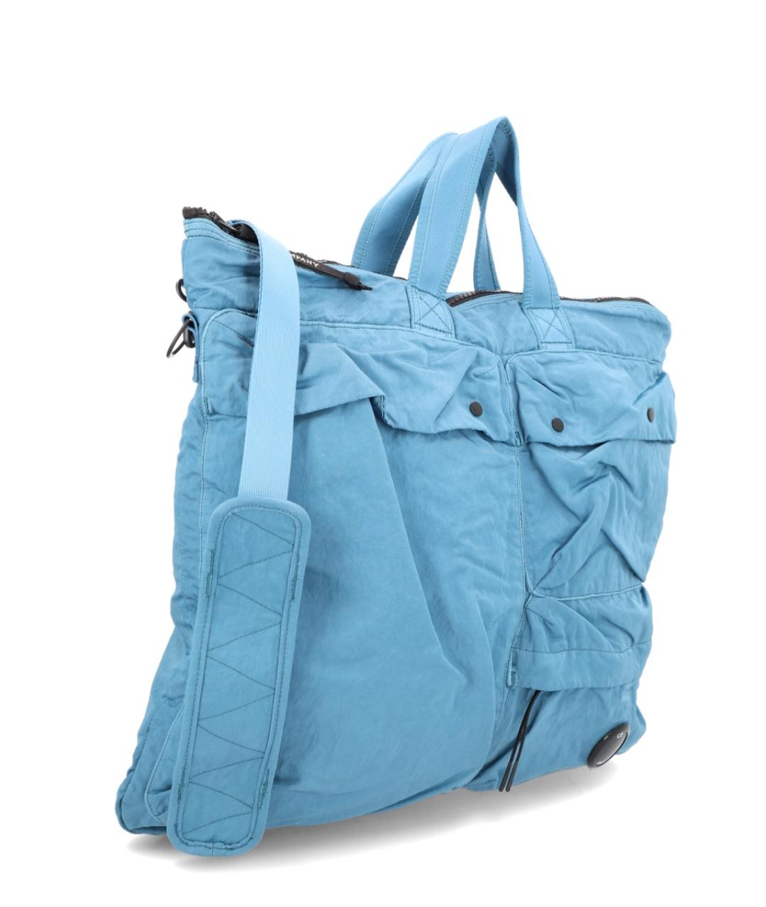 CP COMPANY Синяя синтетическая сумка тоут, фото 2