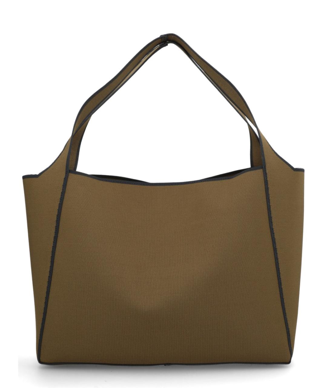 STELLA MCCARTNEY Коричневая синтетическая сумка тоут, фото 2