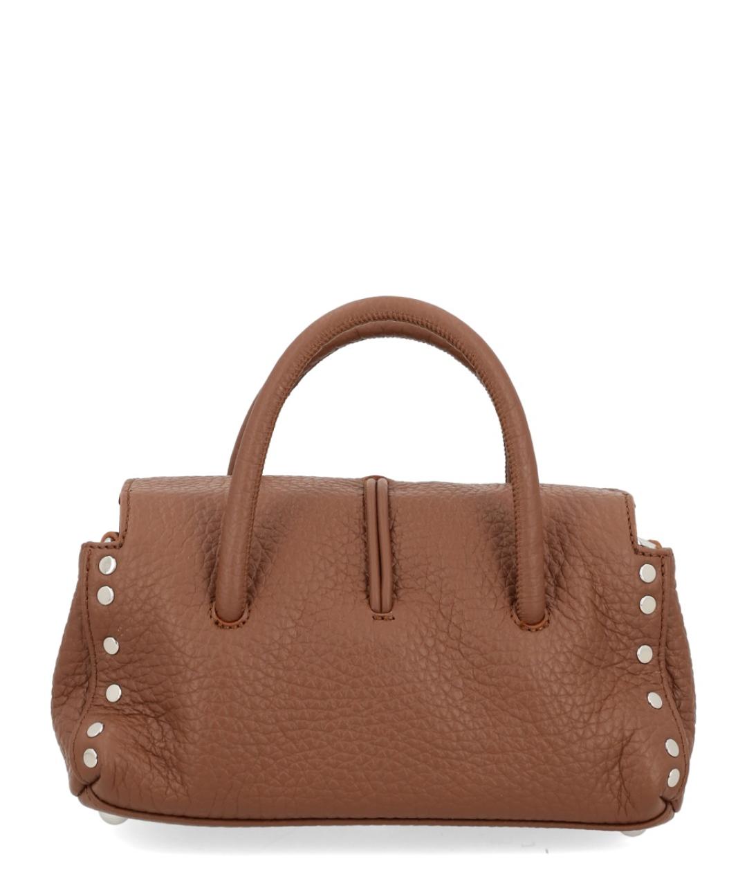 ZANELLATO Коричневая кожаная сумка тоут, фото 3