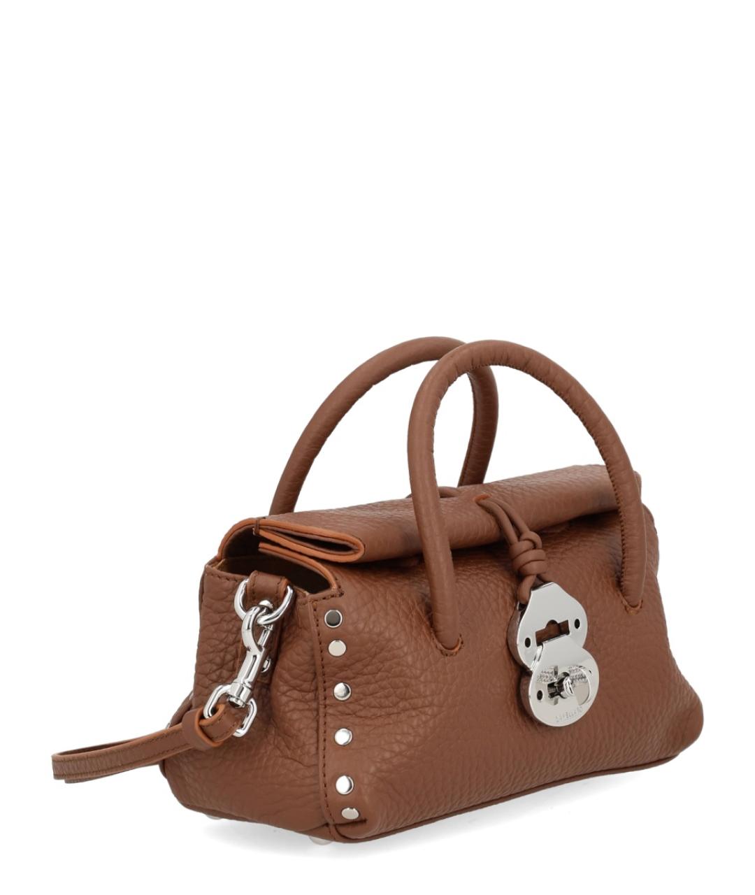 ZANELLATO Коричневая кожаная сумка тоут, фото 2