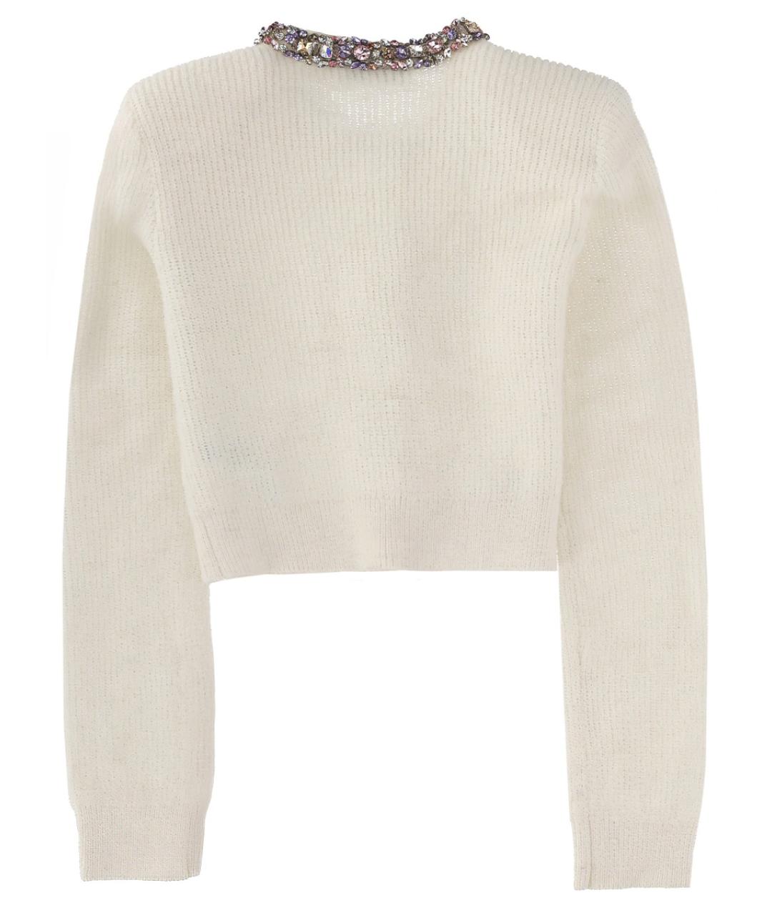 SELF-PORTRAIT Белый шерстяной кардиган, фото 2