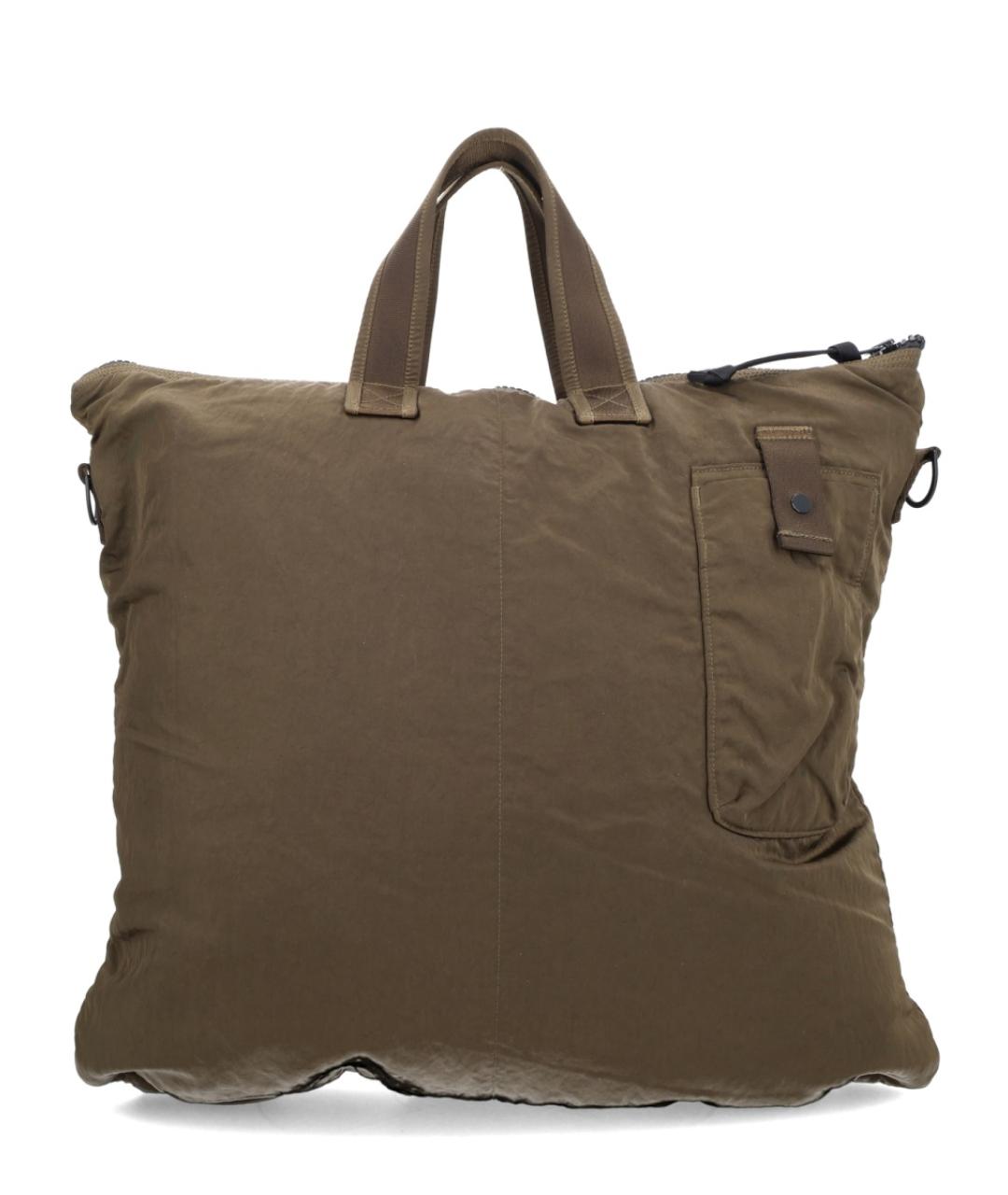 CP COMPANY Зеленая синтетическая сумка тоут, фото 2