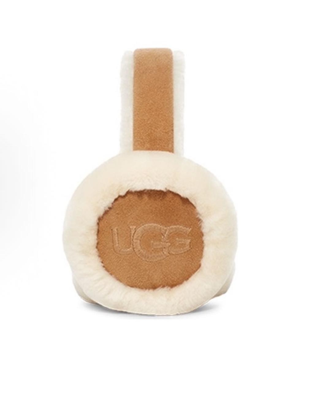 UGG AUSTRALIA Коричневые шерстяные наушники, фото 6