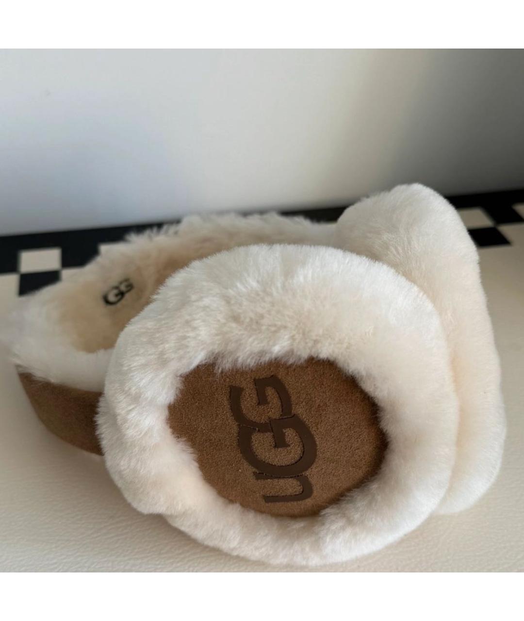 UGG AUSTRALIA Коричневые шерстяные наушники, фото 5