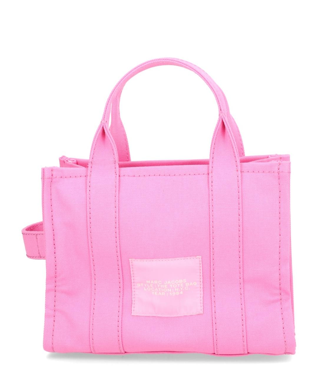 MARC JACOBS Розовая хлопковая сумка тоут, фото 2