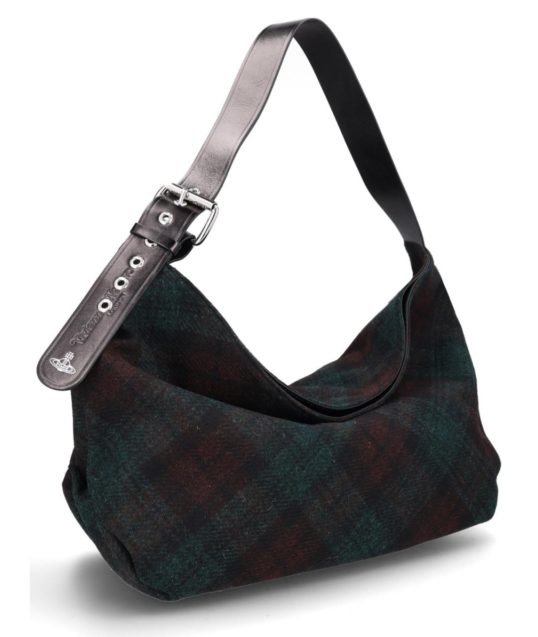 VIVIENNE WESTWOOD Мульти шерстяная сумка через плечо, фото 3