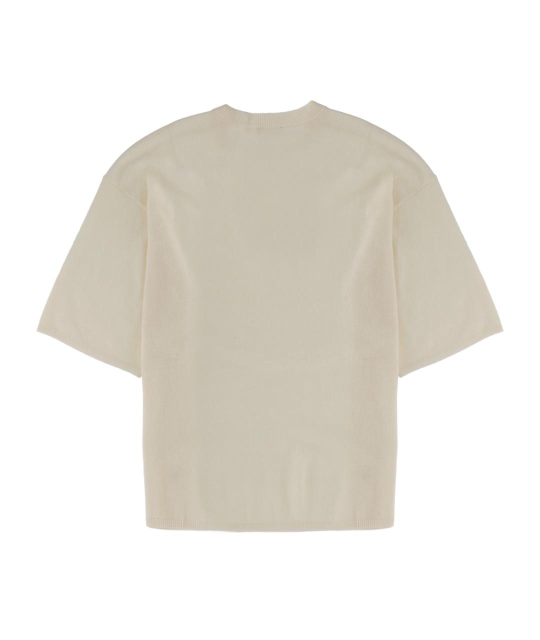 THE GARMENT Бежевая шерстяная футболка, фото 2