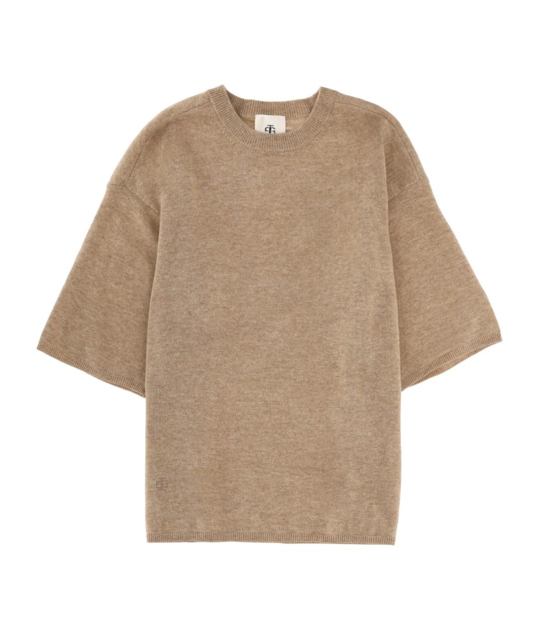 THE GARMENT Бежевая шерстяная футболка, фото 1