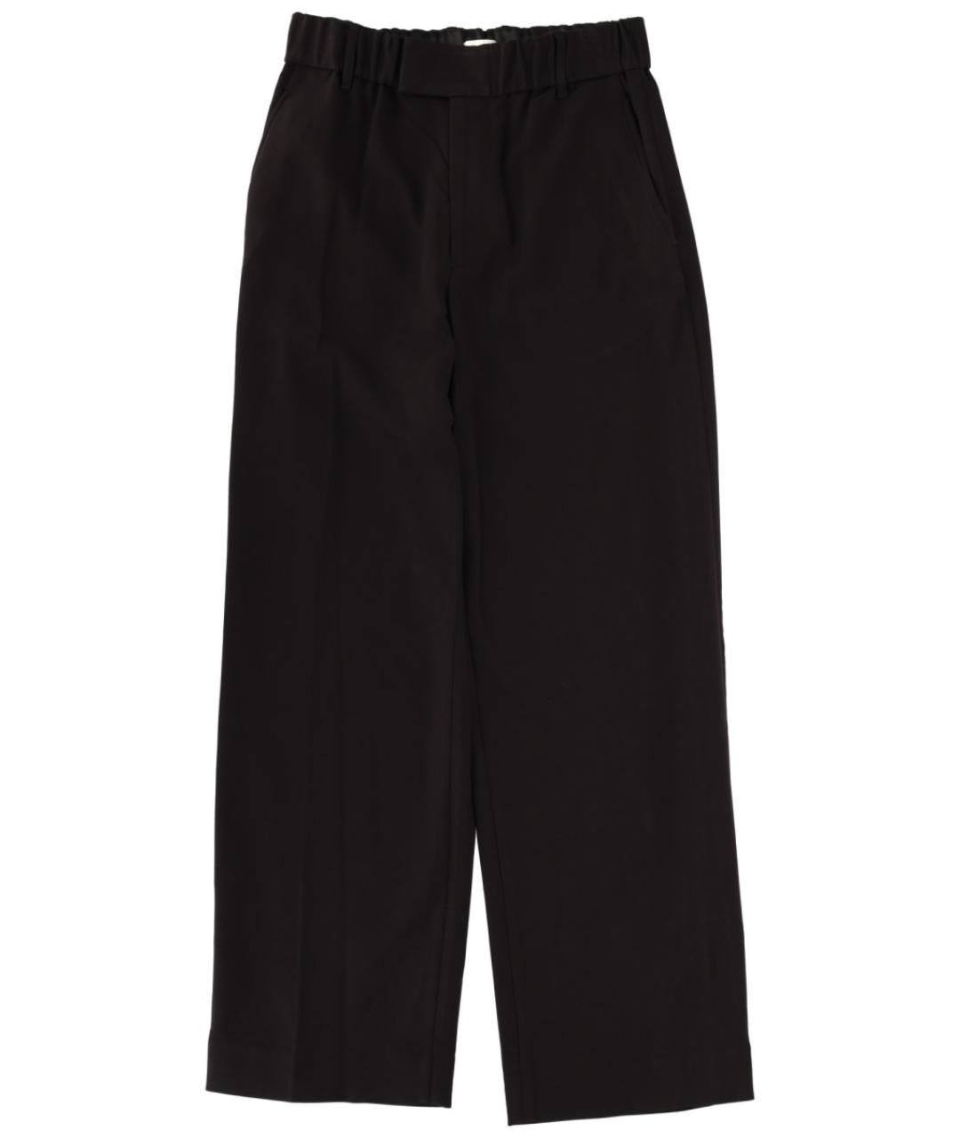 STAUD Черные полиэстеровые прямые брюки, фото 1