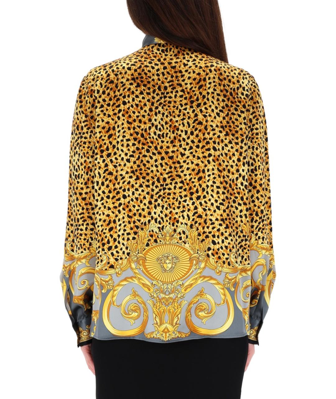 VERSACE Мульти шелковая рубашка, фото 3
