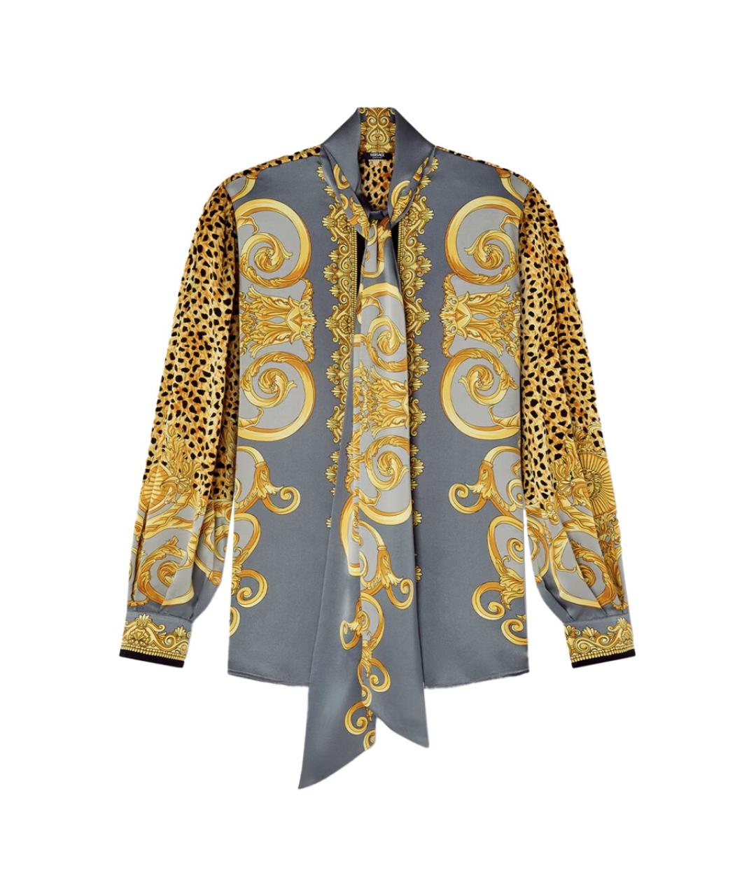 VERSACE Мульти шелковая рубашка, фото 1