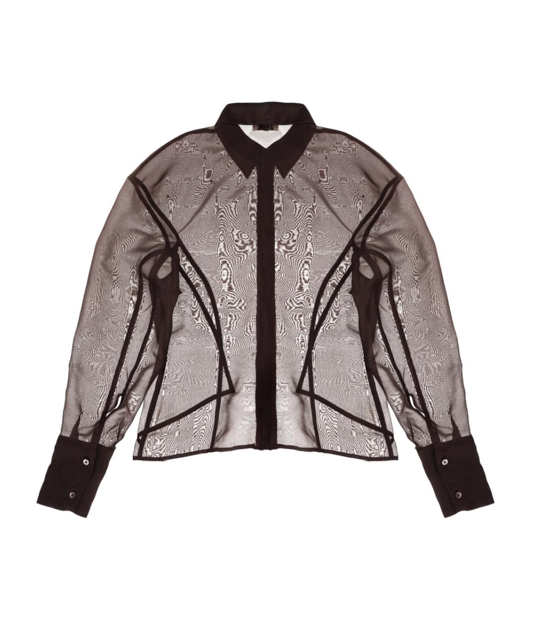 STAUD Коричневая шелковая блузы, фото 2