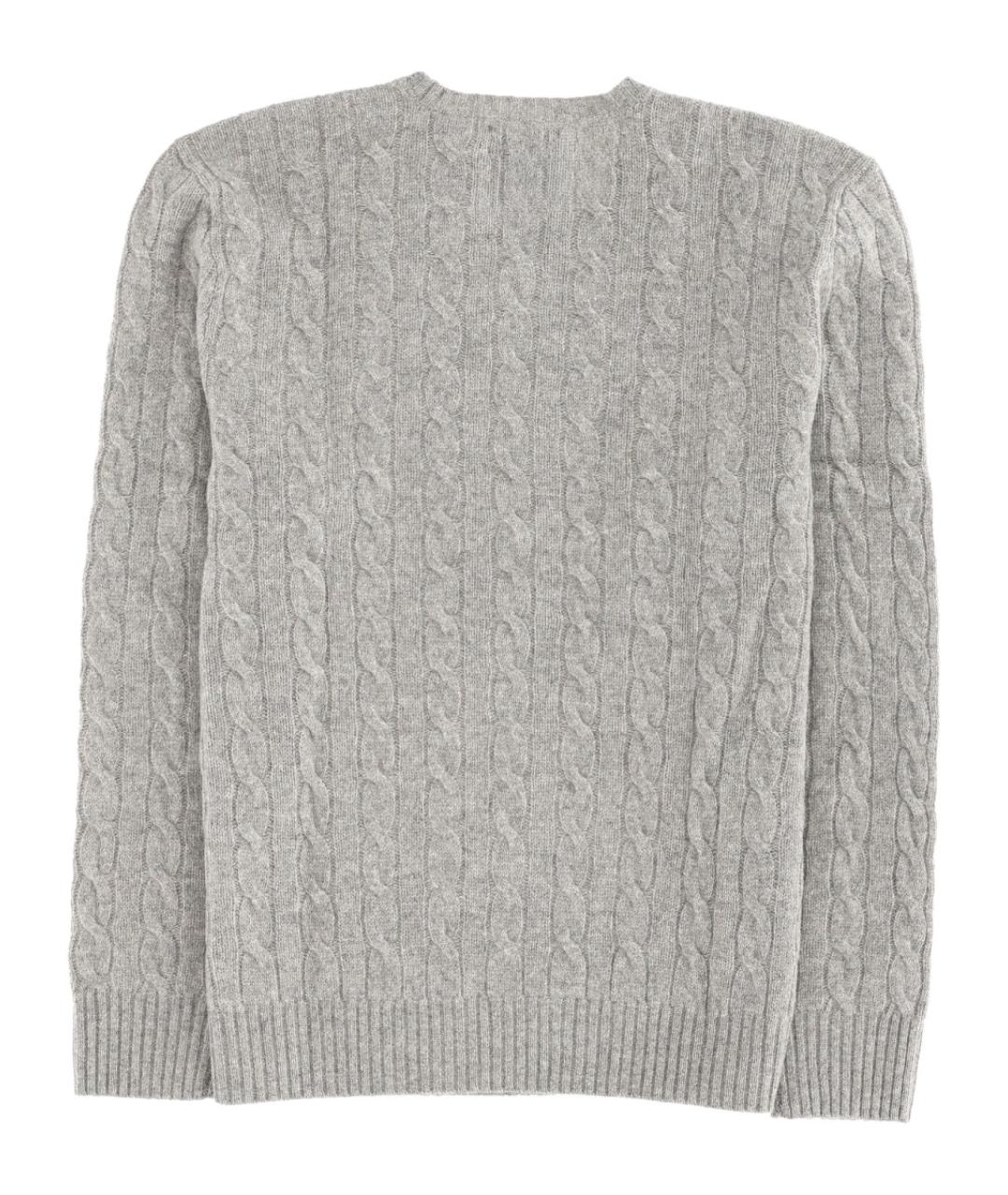 POLO RALPH LAUREN Серый шерстяной джемпер / свитер, фото 2