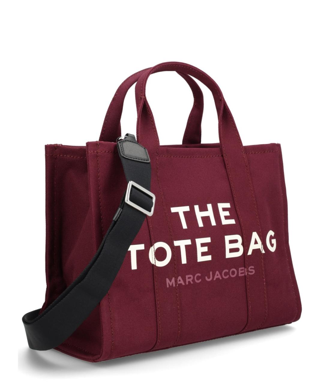 MARC JACOBS Бордовая хлопковая сумка тоут, фото 3