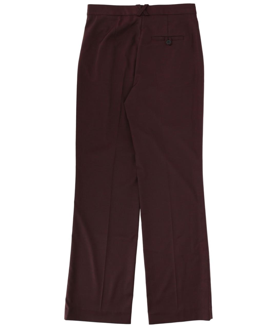 THE GARMENT Бордовые полиэстеровые прямые брюки, фото 2