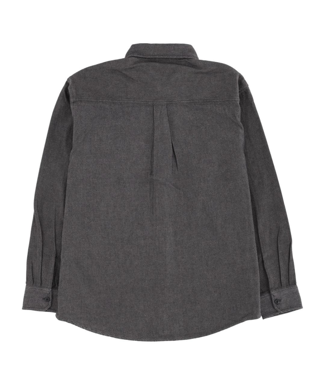 CARHARTT WIP Черная хлопковая кэжуал рубашка, фото 2