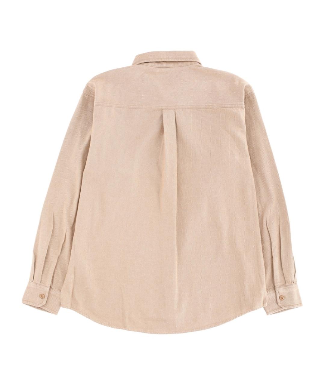 CARHARTT WIP Бежевая хлопковая кэжуал рубашка, фото 2