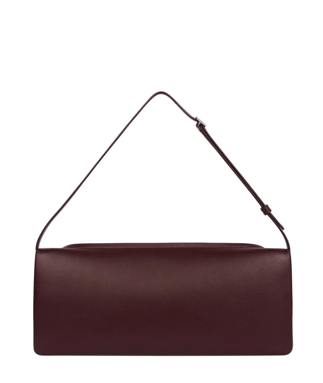 COURREGES Бордовая кожаная сумка через плечо, фото 1