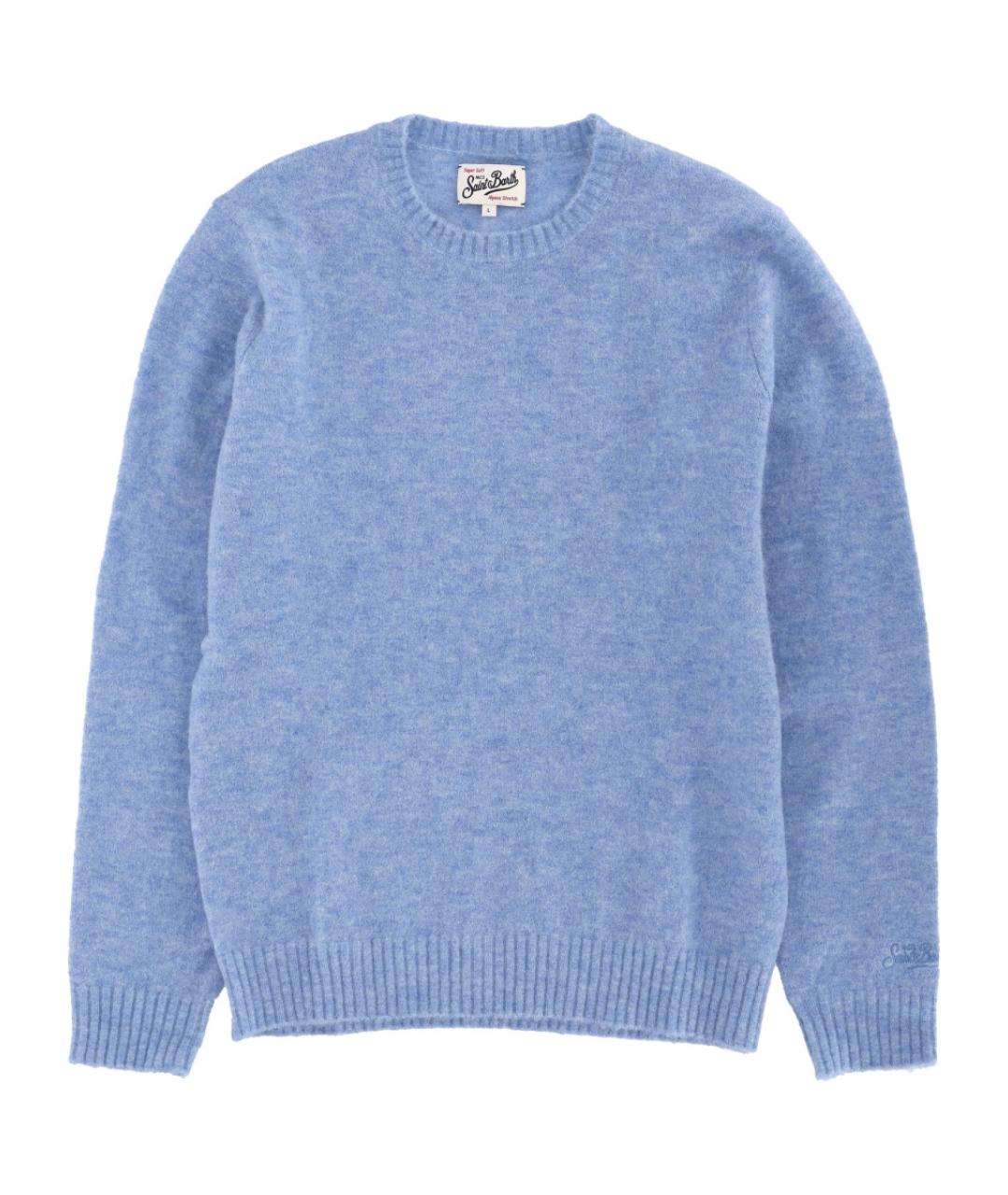 MC2 SAINT BARTH Голубой шерстяной джемпер / свитер, фото 1